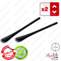 2 Embouts noirs mat pour Branches de lunettes