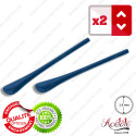 2 Embouts Rétro-look bleus pour Branches de lunettes