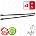 2 Embouts longs fin marrons pour Branches de lunettes