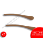 2 Embouts en silicone marron pour branches de lunettes – Antiglisse & anallergique