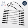 10x Cordons de sécurité pour lunettes soleil/vue
