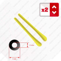 2 Embouts jaune pour Branches de lunettes