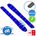 2 Embouts Silicone Bleus Branches plates